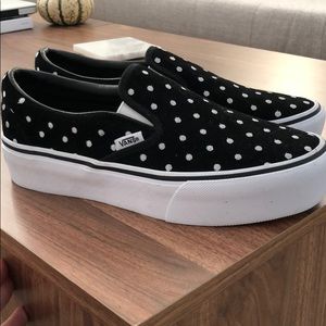 Polka Dot Slip-On Platform Vans